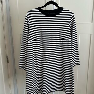 City Chic Monochrome Striped Top